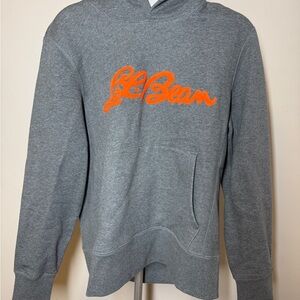 Todd Snyder x L.L. Bean Charcoal Hoodie with Bright Orange Script